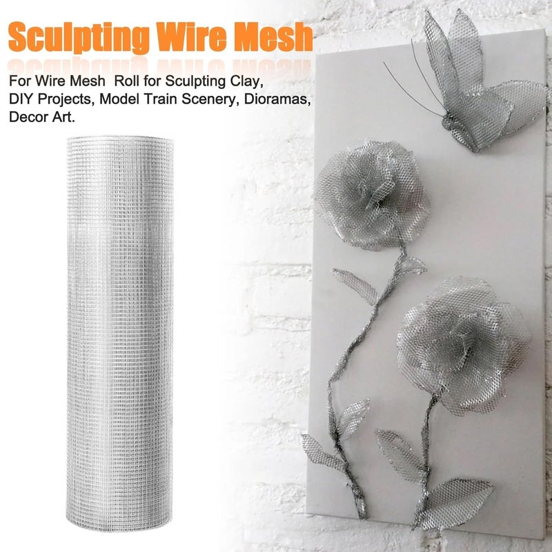 SOTEE Aluminum Wire Mesh Roll 15.7 Inch x 16.4 Foot for Sculpting Clay, Ideal for DIY Projects, Window Screen - Image 3